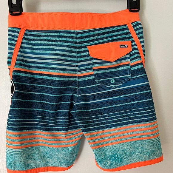 Hurley Boys 6 Blue Swim Trunks Board Shorts - Picture 2 of 9